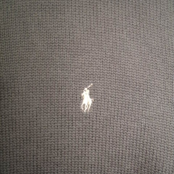 Ralph Lauren Brown Pony Pull Over QTR Zip RIBBED - Picture 2 of 4